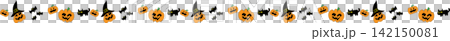 Boarder Line Hand Drawn Halloween Doodle Icon Collection 142150081