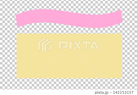 Decorative frame material - Simple pink ribbon frame 142153157