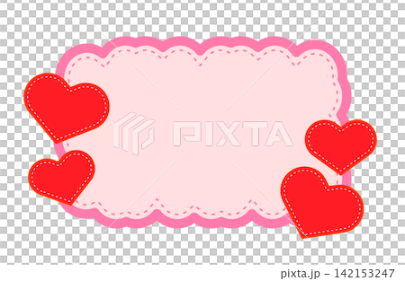 Fluffy frame material, heart and pink price card Fluffy frame material, heart and pink price card 142153247