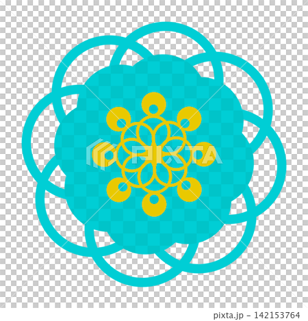 淺藍色格子花卉圖案 淺藍色格子花卉圖案 142153764