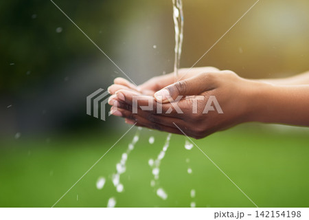 Hands, water and sustainability with hygiene for environment, health and eco friendly for cleaning. Ecology, future and person with nature nature for sanitation, wellness and care with conservation Hands, water and sustainability with hygiene for environment, health and eco friendly for cleaning. Ecology, future and person with nature nature for sanitation, wellness and care with conservation 142154198