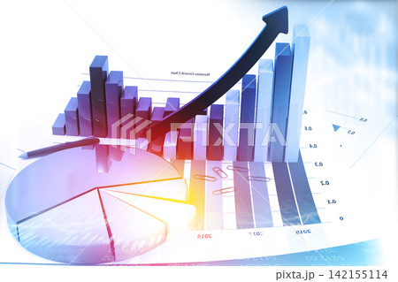 Business graphs and financial reports Business graphs and financial reports 142155114