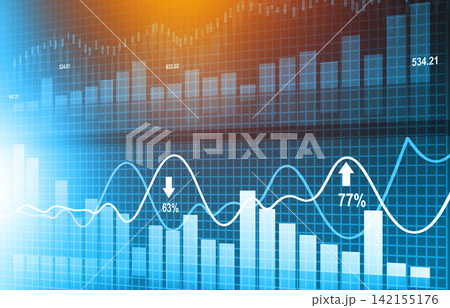 stock market finance graph background 142155176