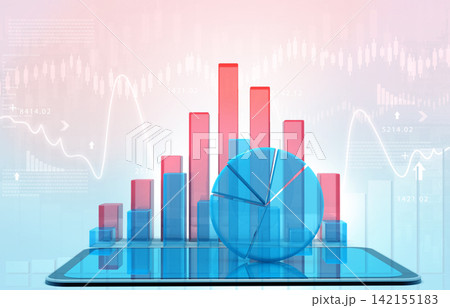Business graphs and financial reports 142155183