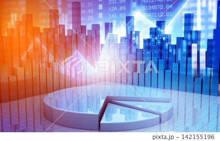 Business graphs and financial reports Business graphs and financial reports 142155196