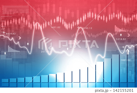 stock market finance graph background 142155201