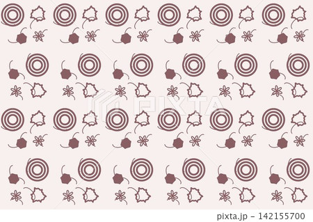 Seamless dusty pink pattern of scattered star flowers Seamless dusty pink pattern of scattered star flowers 142155700