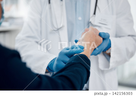 Doctor, hands and consulting at hospital for pulse on wrist, wellness centre or healthcare clinic checkup. Nurse, person and medical examination and medicine employee in heart rate help for patient Doctor, hands and consulting at hospital for pulse on wrist, wellness centre or healthcare clinic checkup. Nurse, person and medical examination and medicine employee in heart rate help for patient 142156303