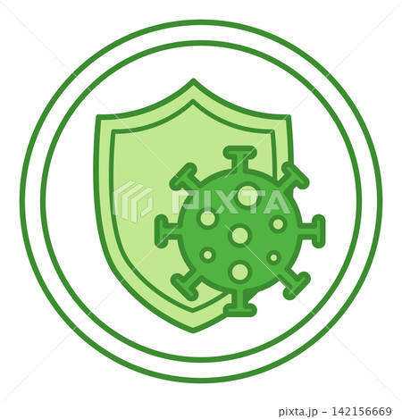 Green Label Strong Immunity. Vector Icon. Cat's Food Properties. Food Packaging Label 142156669