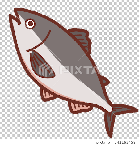 簡單的鮭魚插圖 簡單的鮭魚插圖 142163458