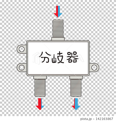 A convenient design for a splitter that divides TV signals into multiple signals. A convenient design for a splitter that divides TV signals into multiple signals. 142163867