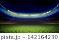 Illuminated Football Stadium Under Night Sky 142164230