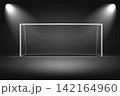 Soccer Goalpost Under Dramatic Night Light 142164960
