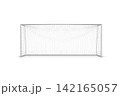 White Soccer Goal Post and Net 142165057