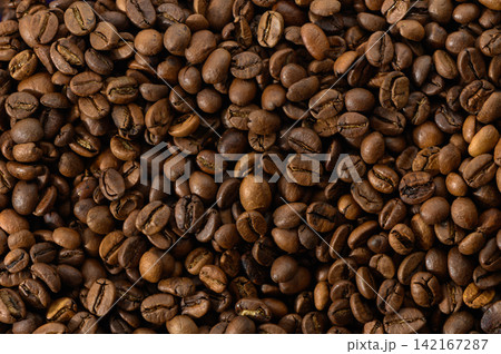 Texture of Roasted Coffee Beans Texture of Roasted Coffee Beans 142167287