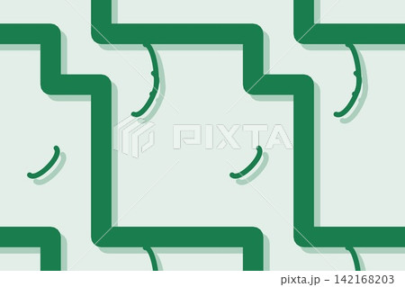 Green geometric seamless pattern, maze lines Green geometric seamless pattern, maze lines 142168203