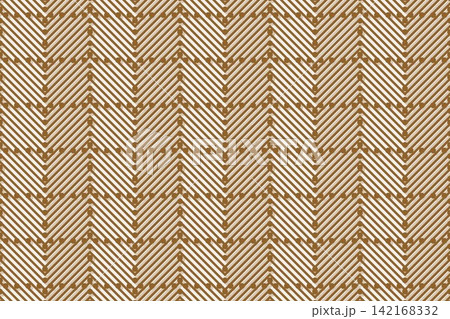 Orange geometric seamless pattern, mirrored zigzag stripes Orange geometric seamless pattern, mirrored zigzag stripes 142168332