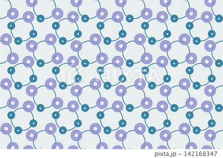 Teal botanical seamless pattern, leaves 142168347