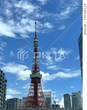 青空に映える東京タワー 青空に映える東京タワー 142169118