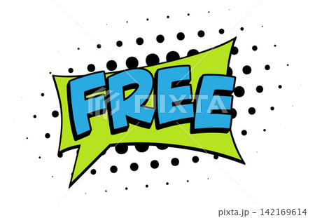 FREE Comic Book Pop Art Halftone Speech Bubble 142169614