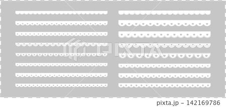 Cute heart and star lace line material - Heart and Star lace vector illustration Cute heart and star lace line material - Heart and Star lace vector illustration 142169786