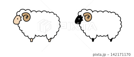 羊のシンプルなイラスト ひつじ ヒツジ かわいい 未年 羊年 年賀素材 年賀状 素材 干支 羊のシンプルなイラスト ひつじ ヒツジ かわいい 未年 羊年 年賀素材 年賀状 素材 干支 142171170