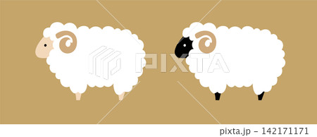 羊のシンプルなイラスト ひつじ ヒツジ かわいい 未年 羊年 年賀素材 年賀状 素材 干支 羊のシンプルなイラスト ひつじ ヒツジ かわいい 未年 羊年 年賀素材 年賀状 素材 干支 142171171
