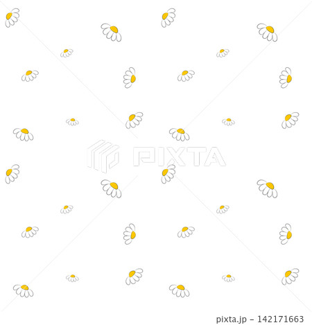Seamless Daisy Flower Bow and Heart Pattern on Pink Background Vector Seamless Daisy Flower Bow and Heart Pattern on Pink Background Vector 142171663