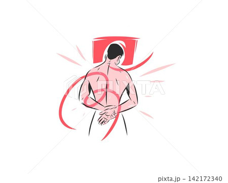 Anxious Man with Hands Behind Back, Stress, Emotional Tension, Body Language, Mental Health and Psychological Pressure Hand Drawn Vector Illustration Anxious Man with Hands Behind Back, Stress, Emotional Tension, Body Language, Mental Health and Psychological Pressure Hand Drawn Vector Illustration 142172340