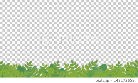 Line illustration of plants from the dinosaur age_16:9 Line illustration of plants from the dinosaur age_16:9 142172658