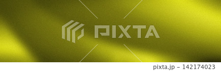 Yellow green and black grainy abstract wallpaper background with smooth gradient and blur effect in wide format 142174023