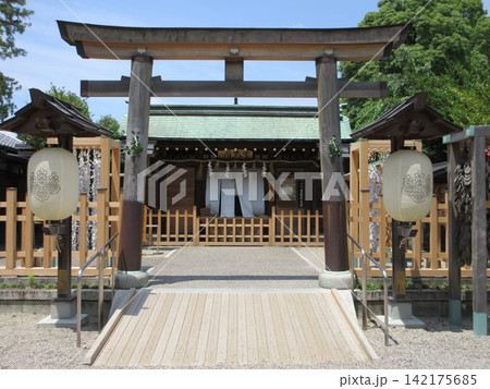 豊国神社の鳥居と拝殿！愛知県名古屋市 142175685