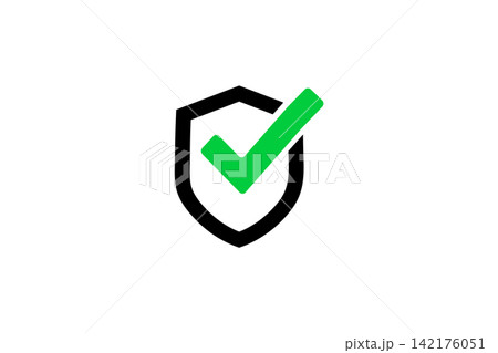 Verified Security Shield With Green Checkmark Icon Representing Protection, Approval and Trust Verified Security Shield With Green Checkmark Icon Representing Protection, Approval and Trust 142176051
