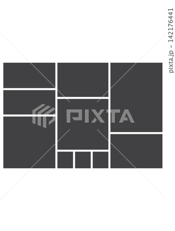 Creative Photo Gallery Layout Grid Frame Template Creative Photo Gallery Layout Grid Frame Template 142176441