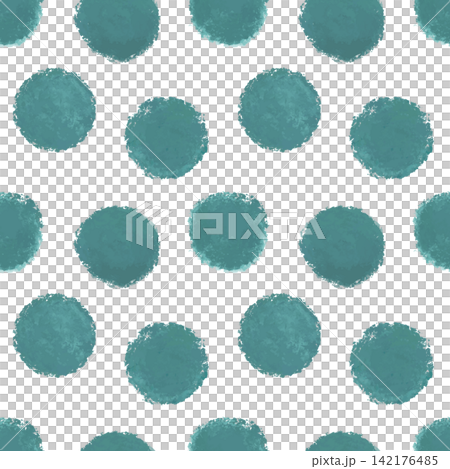 Rough polka dot seamless pattern (green) Rough polka dot seamless pattern (green) 142176485
