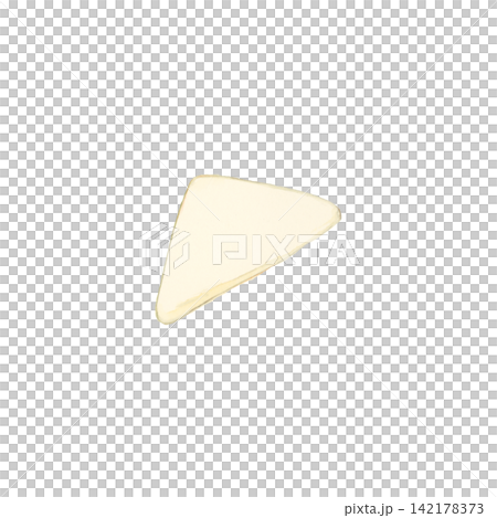 Watercolor illustration of triangular fish cake for oden Watercolor illustration of triangular fish cake for oden 142178373