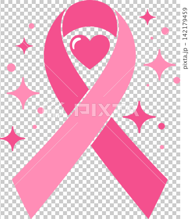 breast cancer, ribbon, heart 142179459