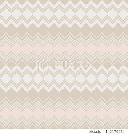 Pastel Argyle Knitting Grid seamless pattern design for fashion and home textiles, graphics, knitwear and backgrounds 142179484
