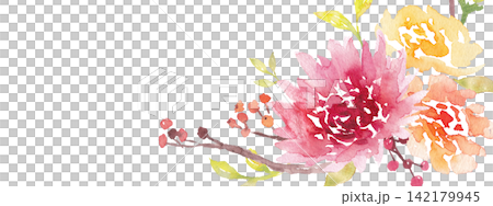 Watercolor botanical frame Watercolor botanical frame 142179945