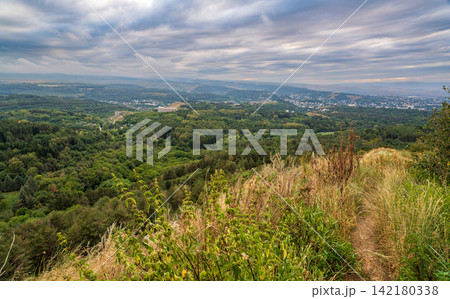 View of the mountains and Kislovodsk from the observation decks of the Kislovodsk Park View of the mountains and Kislovodsk from the observation decks of the Kislovodsk Park 142180338