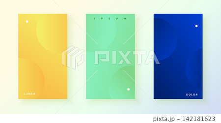 minimal smooth color gradient palette layout in collection of three minimal smooth color gradient palette layout in collection of three 142181623