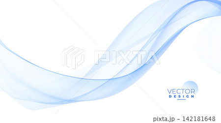 modern style light blue fluid wavy lines background 142181648