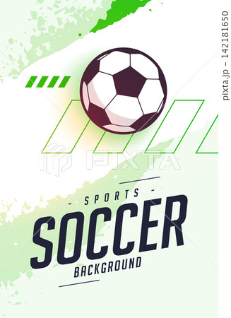 modern style soccer game sports background design 142181650