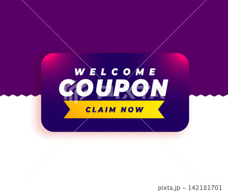 popup welcome coupon offer claim now for benefit 142181701