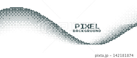 wavy style black pixel overlay texture background 142181874