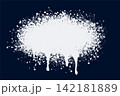 white ink splatter texture background in abstract art 142181889