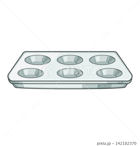 Baking tray with multiple round cups Baking tray with multiple round cups 142182370