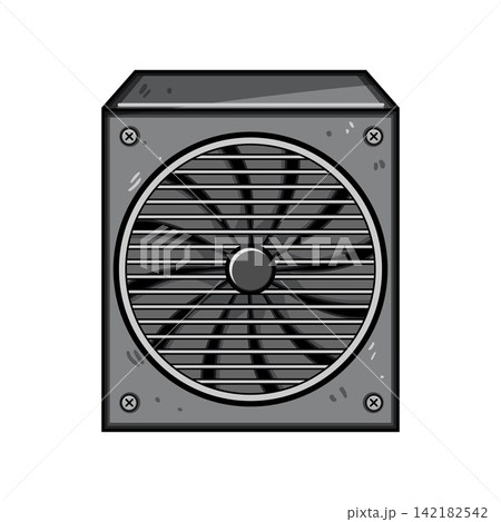 Computer power supply unit fan cooling hardware Computer power supply unit fan cooling hardware 142182542