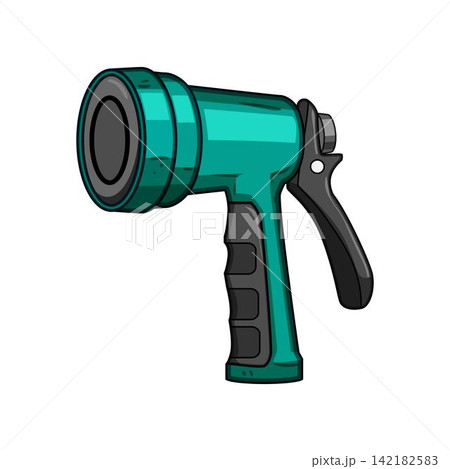 Garden hose nozzle for watering plants 142182583