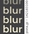 Halftone typography poster with retro blur text and dotted effect 142183100